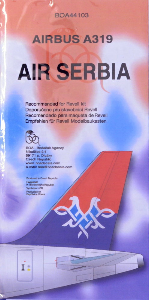 1/144 Decals Airbus A319 Air Serbia (REV)