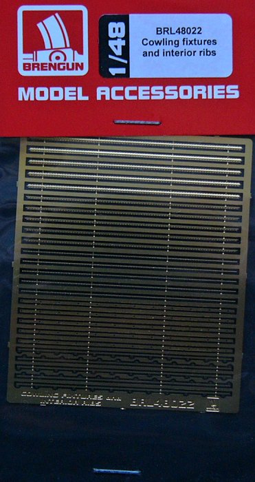 1/48 Cowling fixtures and interior ribs (PE set)