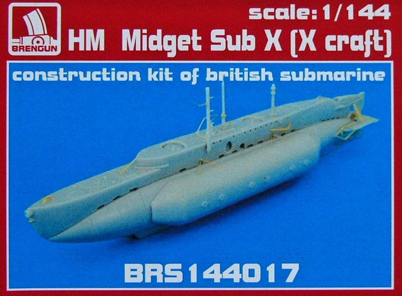1/144 HM Midget Sub X (UK submarine, full kit)