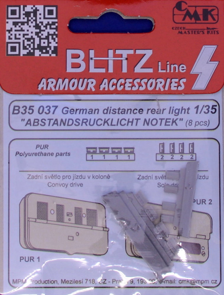 1/35 German distance rear light NOTEK (8 pcs.)