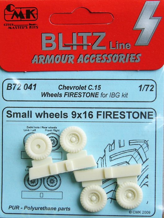 1/72 Chevrolet C.15 wheels FIRESTONE  (IBG)