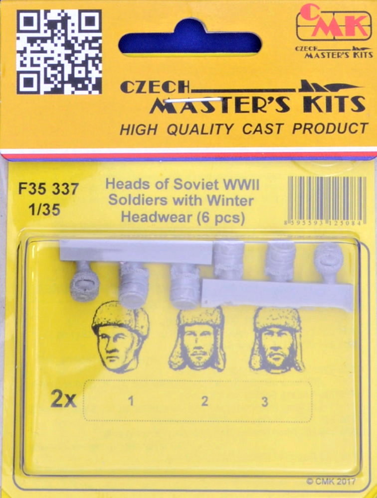 1/35 Heads of Soviet WWII Soldiers (winter)