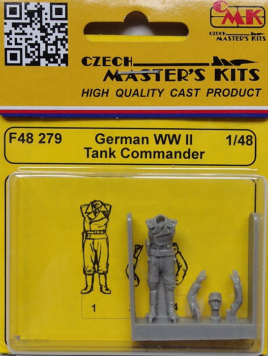 1/48 German Tank Commander WWII (1 fig.)