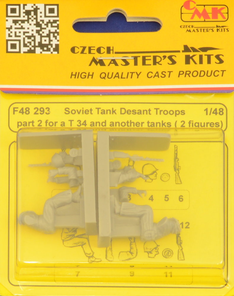 1/48 Soviet Tank Desant Troops pt.2 (2 fig.)