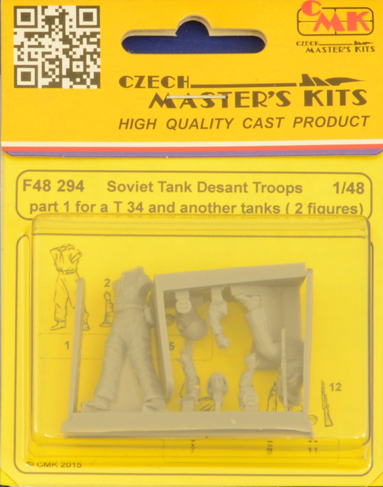 1/48 Soviet Tank Desant Troops pt.1 (2 fig.)