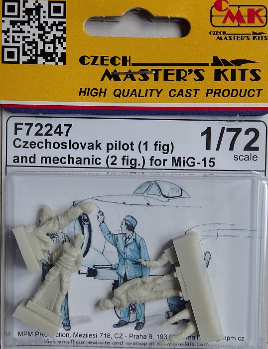 1/72 Czechoslovak pilot & mechanics MiG-15 (3 fig)