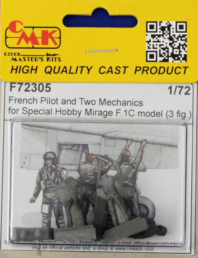1/72 French Pilot&Two Mechanics (for Mirage F.1C)