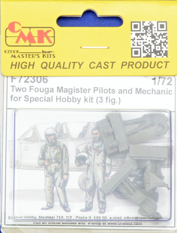 1/72 Two Pilots & Mechanic for Fouga Magister