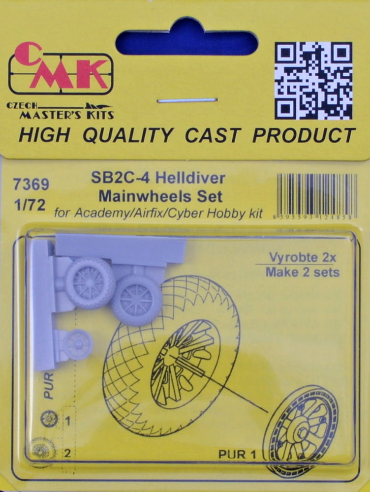 1/72 SB2C-4 Helldiver Mainwheels Set (ACAD/AIRF)
