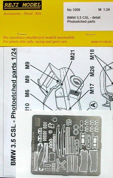 1/24 BMW 3,5 CSL Detail Photo parts