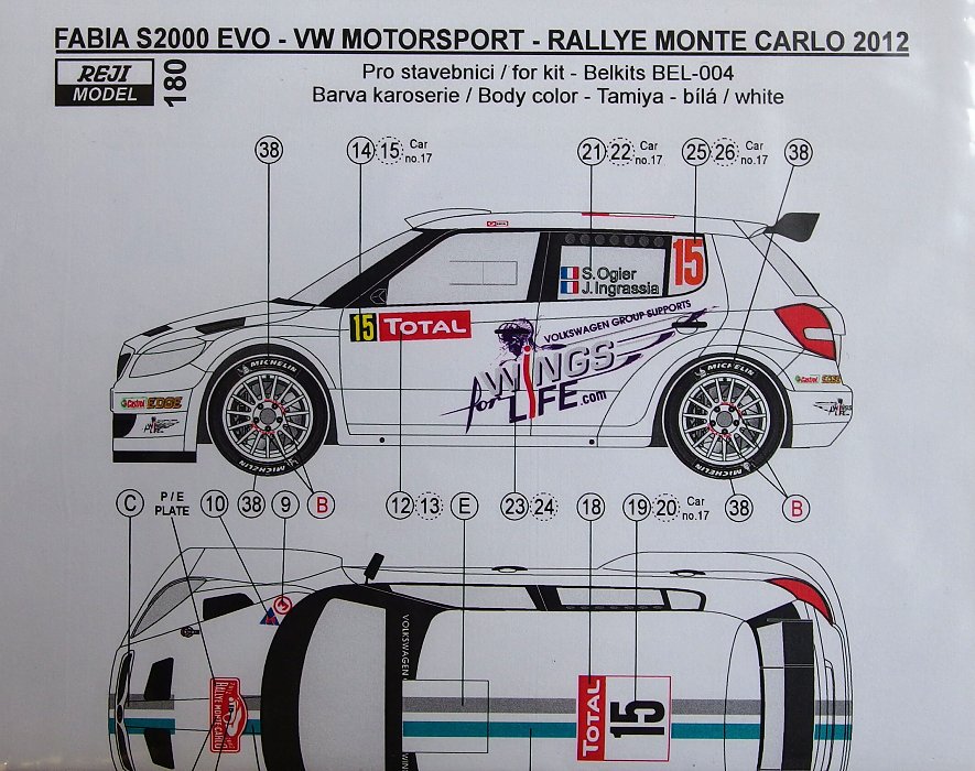 1/24 Fabia S2000 EVO Rally Monte Carlo 2012