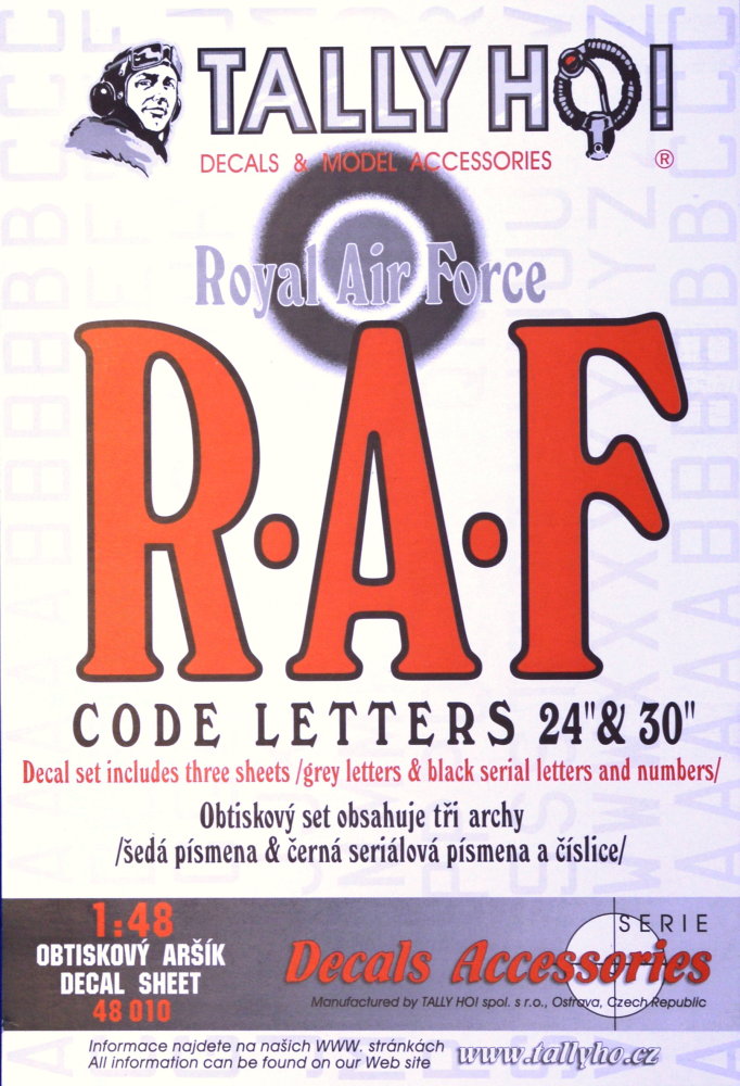 1/48 RAF Code Lett.Grey+s.n.