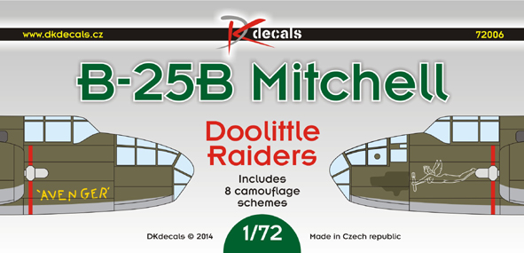 1/72 B-25B Mitchell - Doolitle Raiders (8x camo)