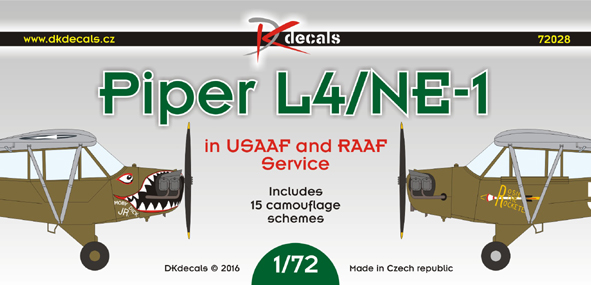 1/72 Piper L4/NE-1 - USAAF/RAAF (15x camo)