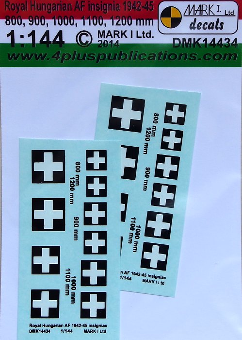 1/144 Decals Royal Hungarian AF insignia 1942-45