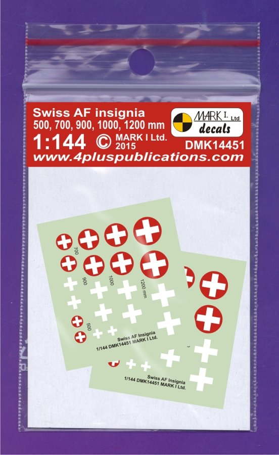 1/144 Decals Swiss AF insignia (2 sets)