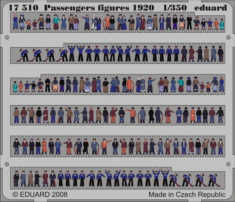 1/350 Passengers Figures 1920