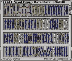 Eduard 1:350 German Naval Figures – WWII German Navy Crew Set (Art 17511)
