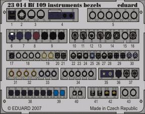 1/24 Bf 109 instruments bezels