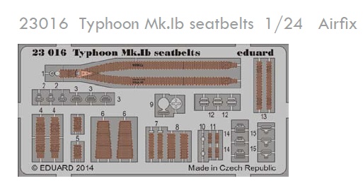 SET 1/24 Typhoon Mk.Ib seatbelts (AIRF)