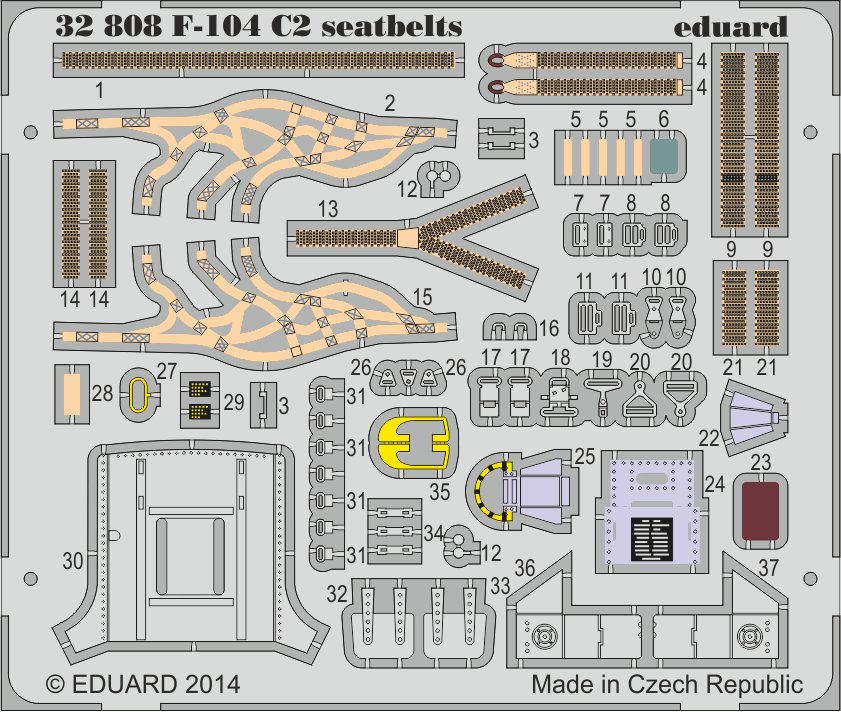 SET F-104 C2 seatbelts (ITAL)