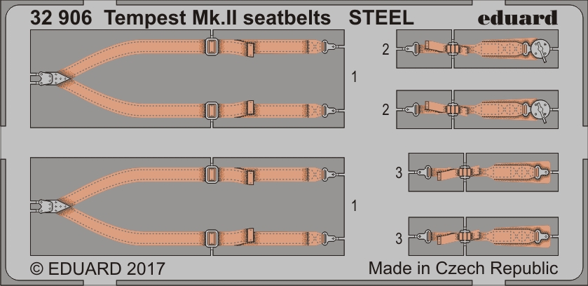 SET Tempest Mk.II seatbelts STEEL (SP.HOB.)
