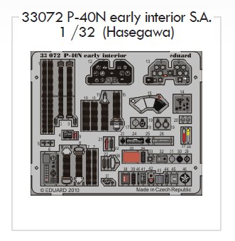 1/32 P-40N early interior S.A.   (HAS)