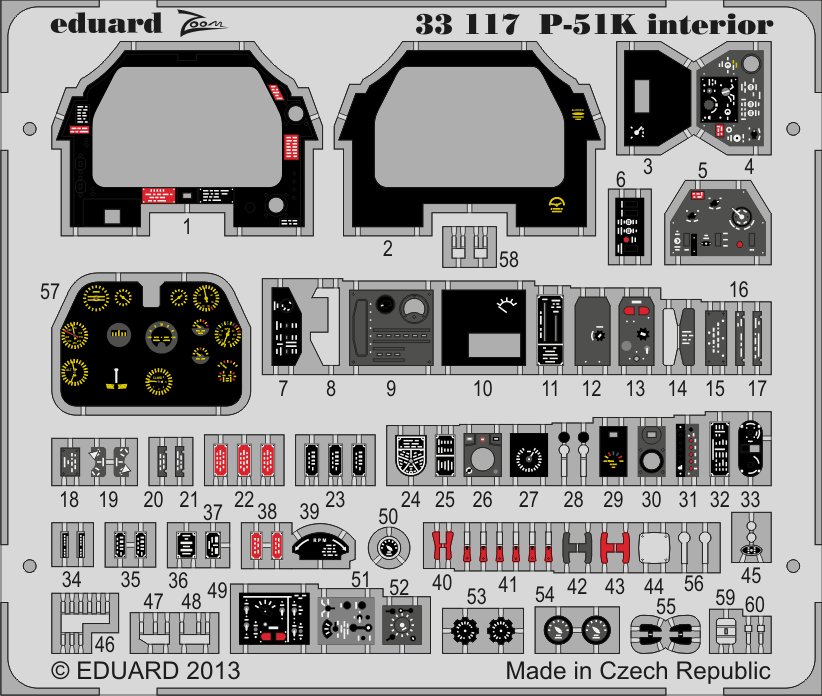 1/32 P-51K interior S.A.   (TAM)