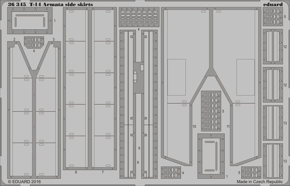 SET T-14 Armata side skirts (TAKOM)