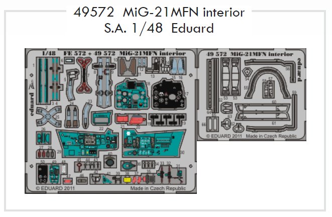 SET MiG-21MFN interior S.A. (EDU)