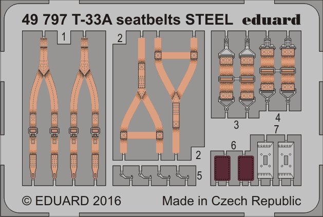 SET T-33A seatbelts STEEL (G.W.H.)