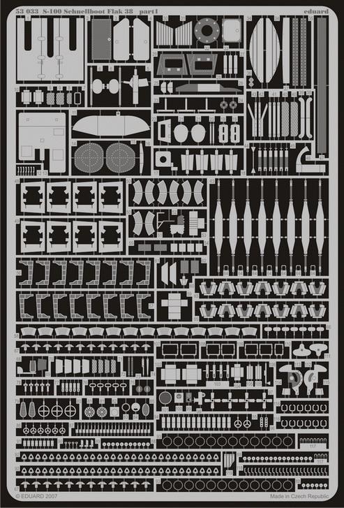 SUPERSET 1/72 S-100 Schnellboot  Flak 38mm (REV)