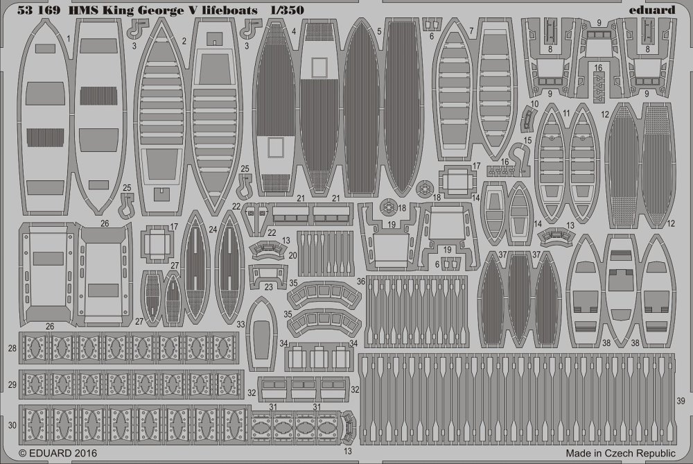 SET 1/350 HMS King George V lifeboats (TAM)