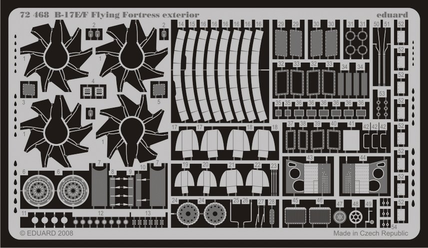 SET B-17E/F Flying Fortress exterior (ACAD)