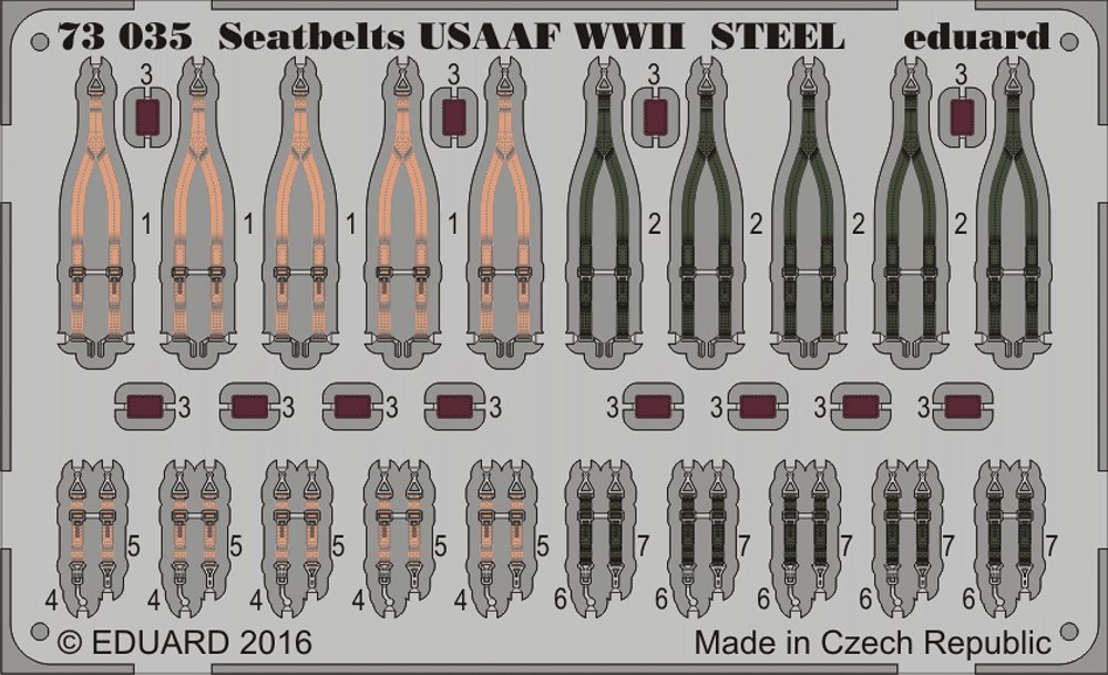 SET 1/72 Seatbelts USAAF WWII STEEL