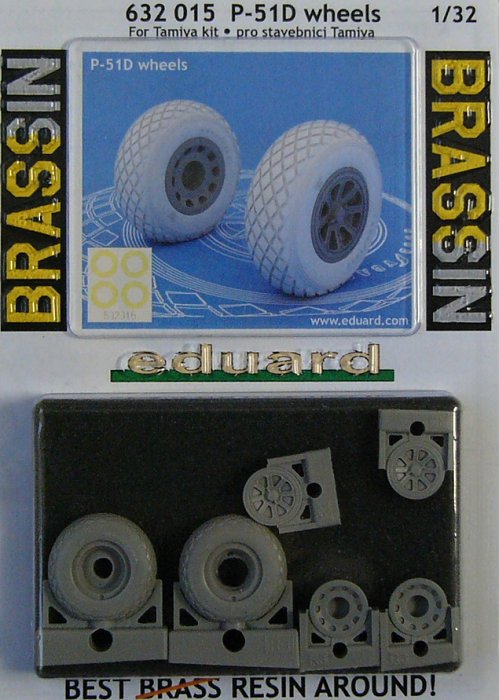 BRASSIN 1/32 P-51 wheels (TAM)