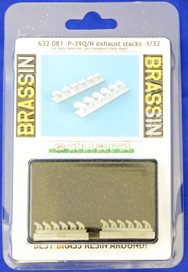 BRASSIN 1/32 P-39Q/N exhaust stacks (KITTYH)