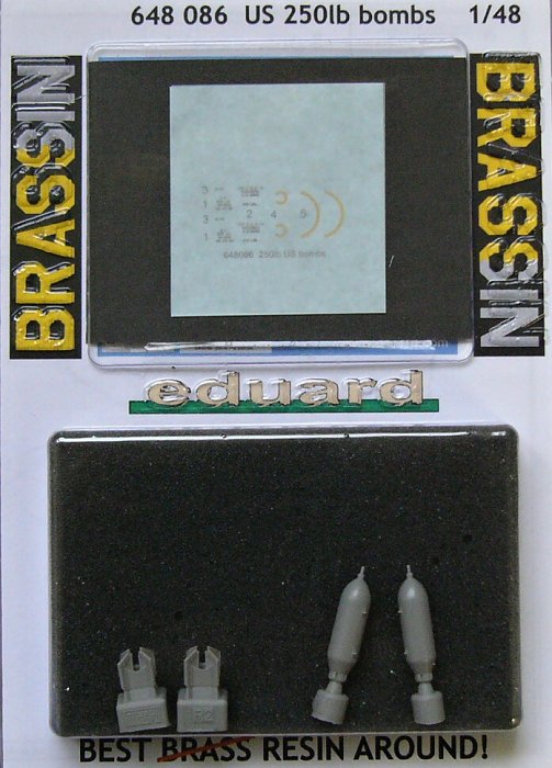 BRASSIN 1/48 US 250lb bombs (2 pcs.)