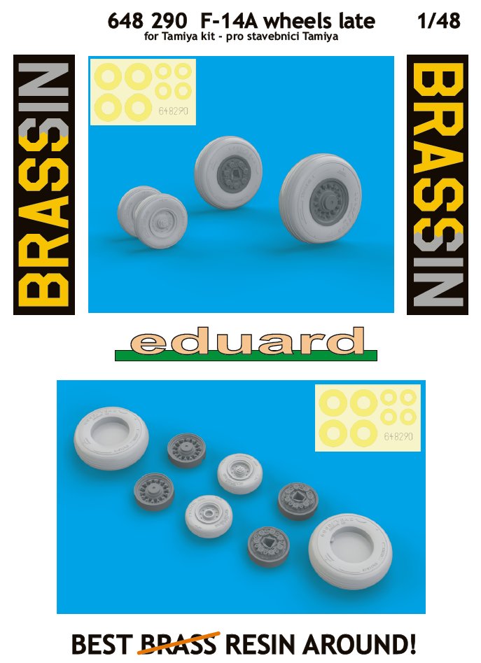 BRASSIN 1/48 F-14A wheels (TAM)