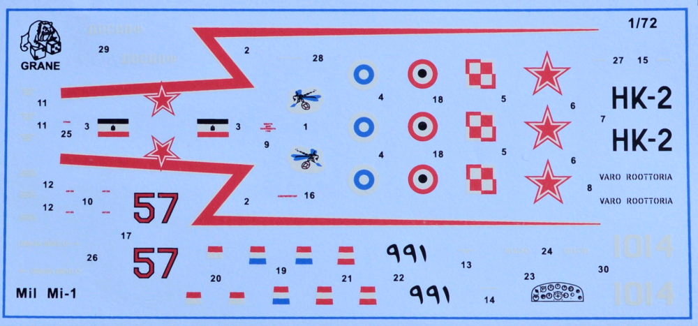 SCHEDA TECNICA ELICOTTERO Terrestre Mil Mi-1 HARE (U.R.S.S.) EUR 1,50