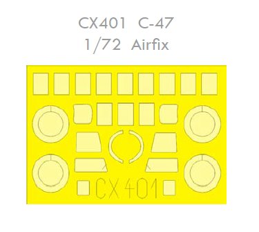 Mask 1/72 C-47 (AIRF )