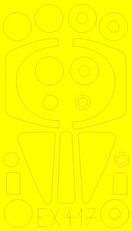 Mask 1/48 Mirage F.1CT/CR   (KITTYH)