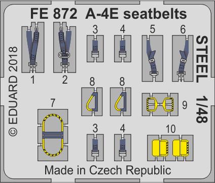 1/48 A-4Eseatbelts STEEL (HOBBYB)