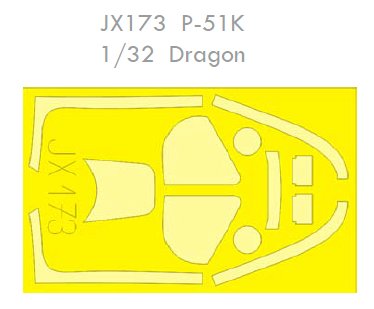 Mask 1/32 P-51K   (DRAG)