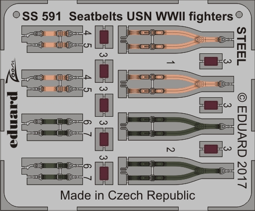 1/72 Seatbelts USN WWII fighters STEEL