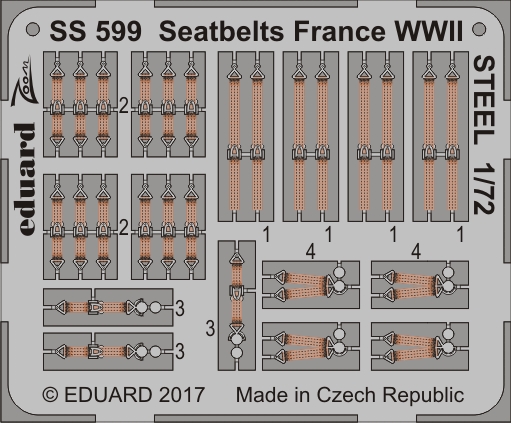 1/72 Seatbelts France WWII STEEL