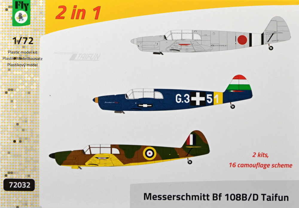 1/72 Bf 108 B/D Taifun (16x camo) 2-in-1