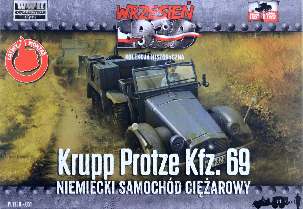 1/72 Krupp Protze Kfz.69 German truck