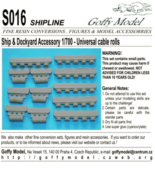 1/700 Universal cable rolls  (36 pcs.)