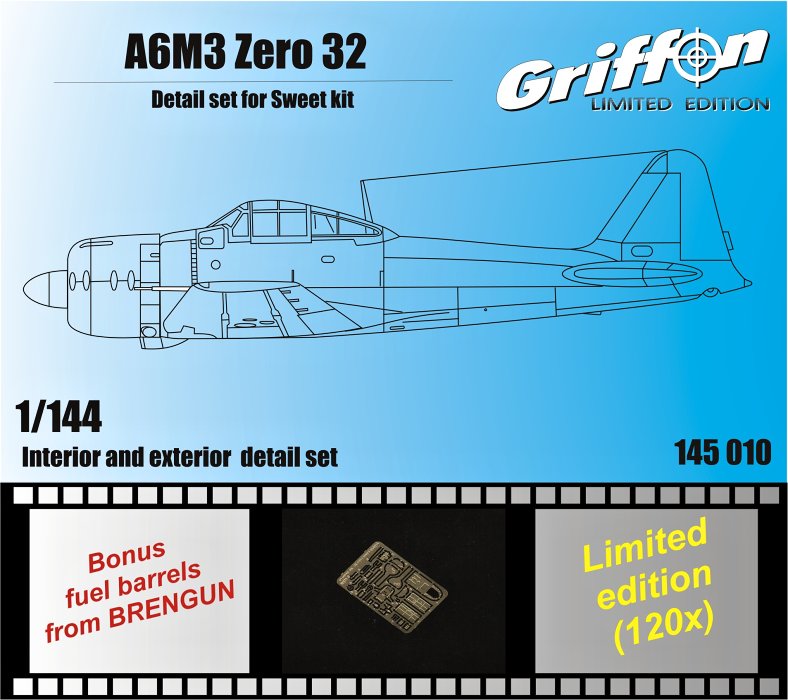1/144 A6M3 Zero 32 detail set (SWEET) Two in pack